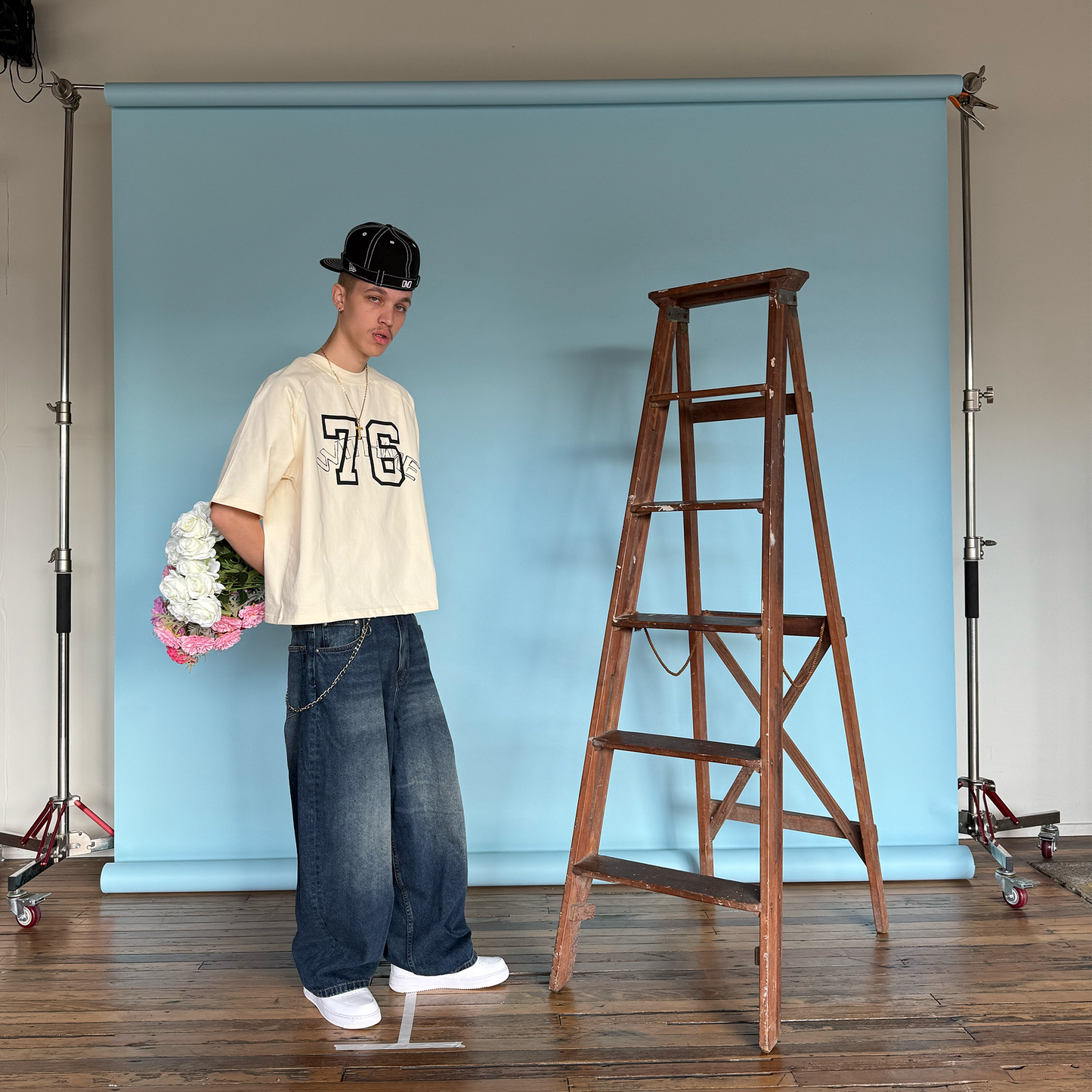 WITHME SEVENTY SIX T-SHIRT - OFF WHITE