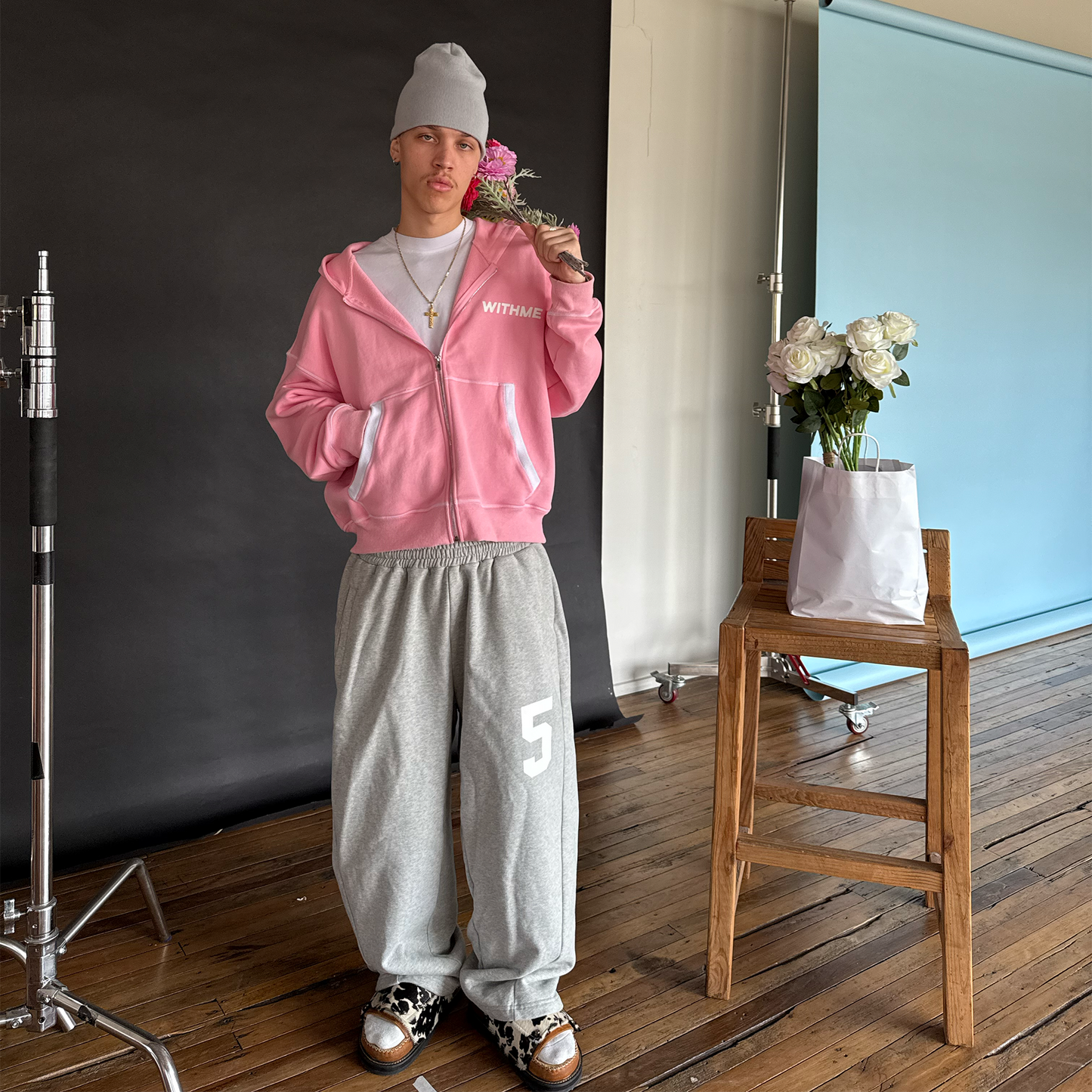 WITHME ZIP HOODIE - PINK