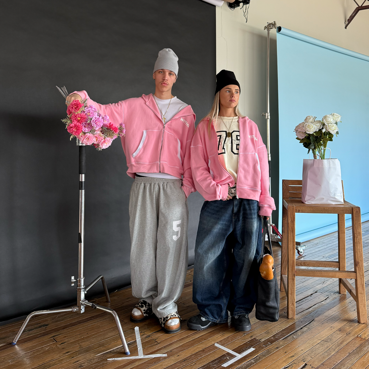 WITHME ZIP HOODIE - PINK