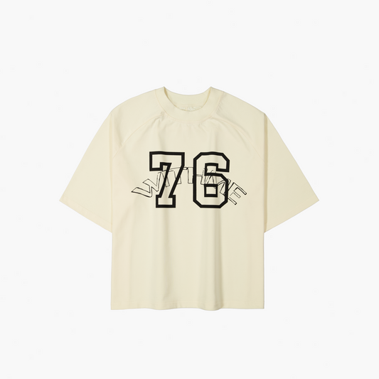 WITHME SEVENTY SIX T-SHIRT - OFF WHITE