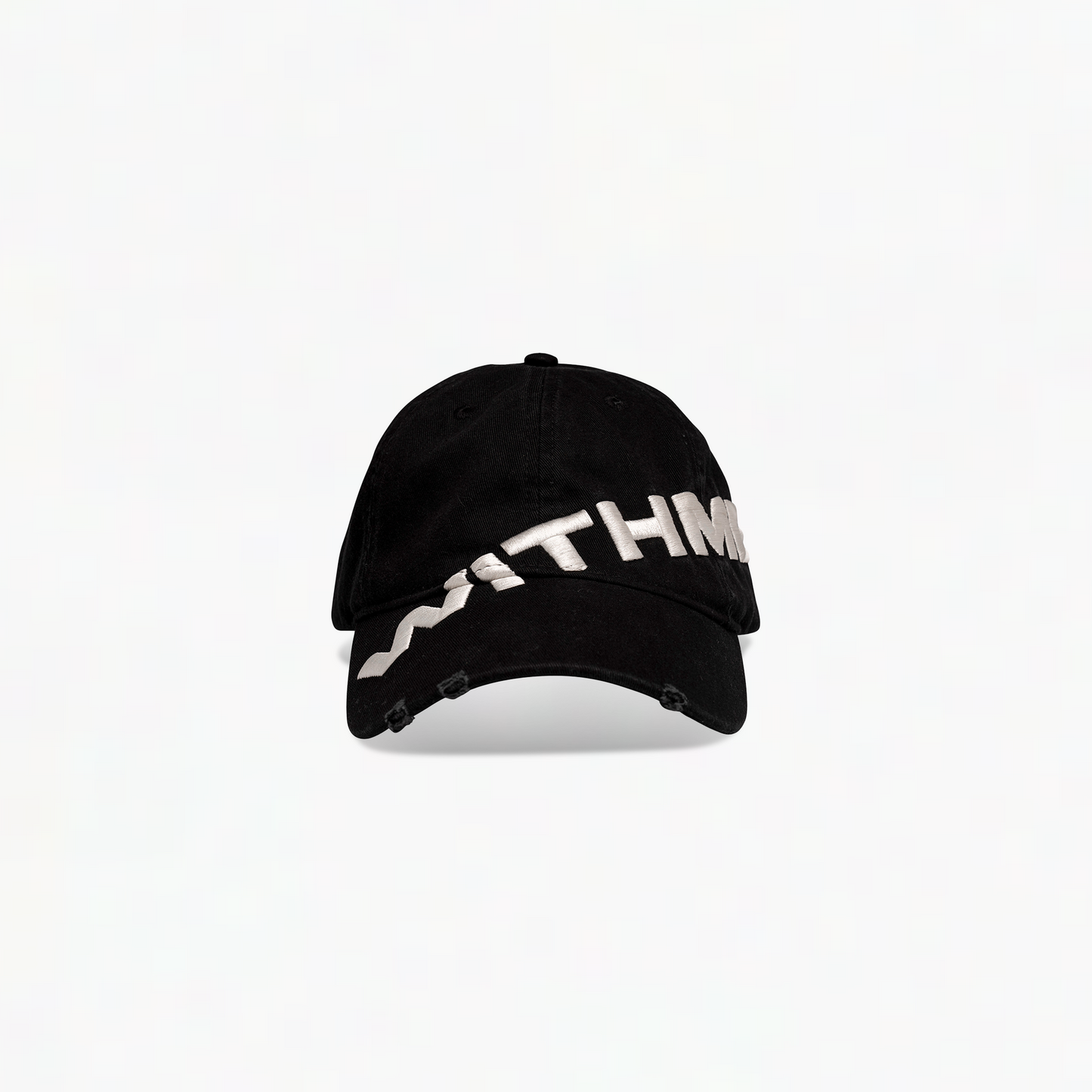 WITHME DISTRESSED BASEBALL CAP - BLACK