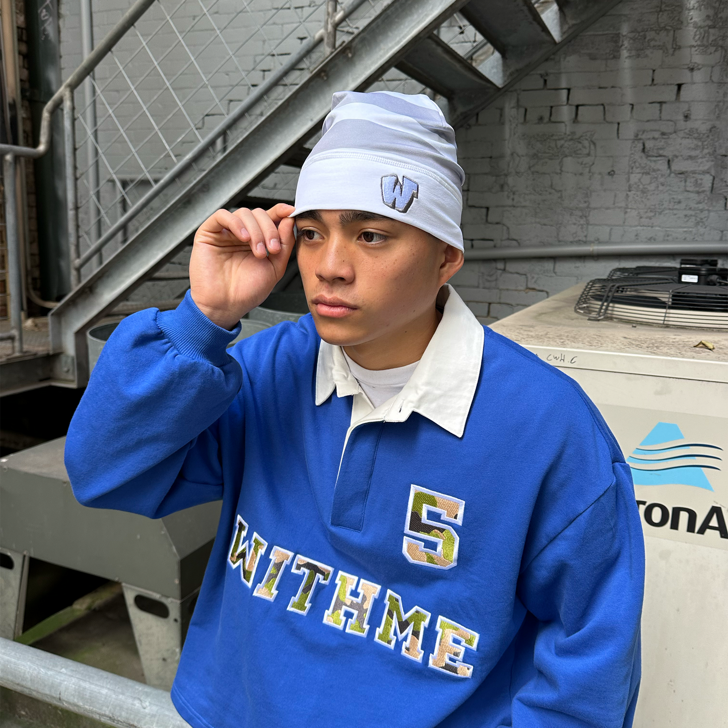 WITHME SKULL BEANIE - WHITE