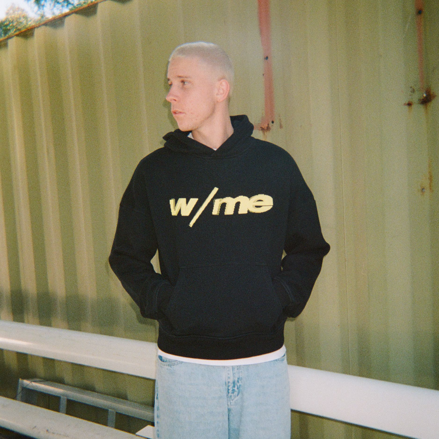 WITHME W/ME HOODIE - WASHED BLACK