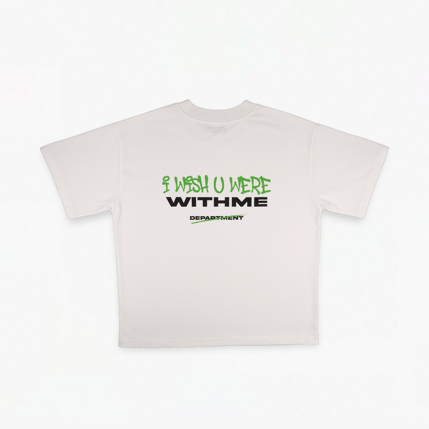 WITHME WISH U WERE T-SHIRT - FLAT WHITE