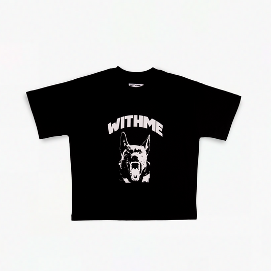 WITHME LANDSHARK T-SHIRT - BLACK